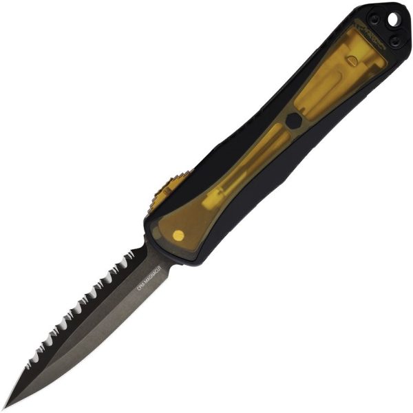 Heretic Knives Auto Manticore E OTF Serrated Ultem
