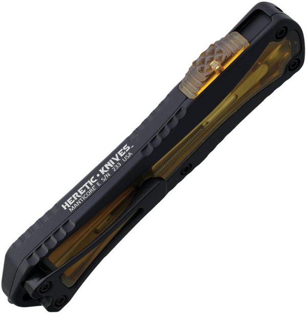 Heretic Knives Auto Manticore E OTF Serrated Ultem