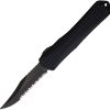 H030BF6CT.jpg Heretic Knives Auto Manticore X OTF Bowie - Black MagnaCut