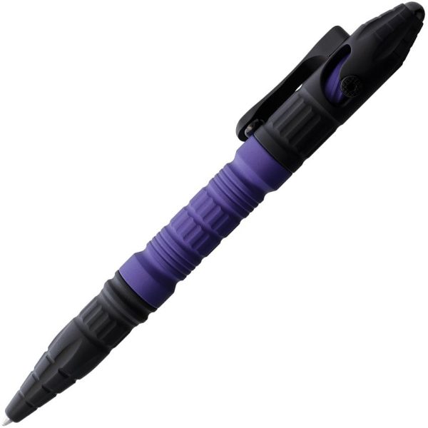 H038ALPU_add_01.jpg Heretic Knives Thoth Tactical Pen - Purple & Black