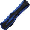 Heretic Knives Auto Colossus OTF DLC Blue Double Edge