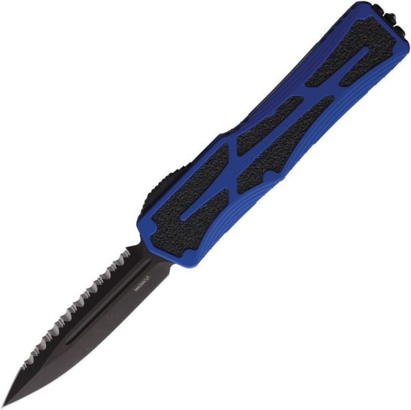 Heretic Knives Auto Colossus OTF Serrated DLC Blue