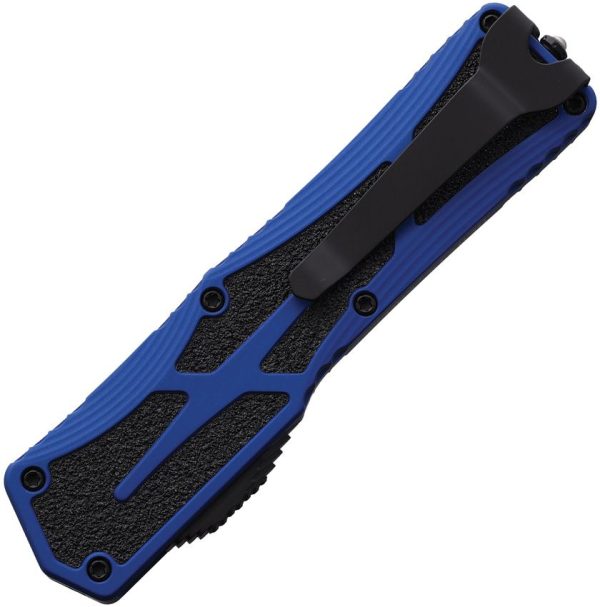 Heretic Knives Auto Colossus OTF Serrated DLC Blue
