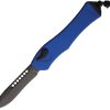 H4086ABLU.jpg Heretic Knives Auto Hydra V4 OTF Recurve DLC Blue Folding Knife