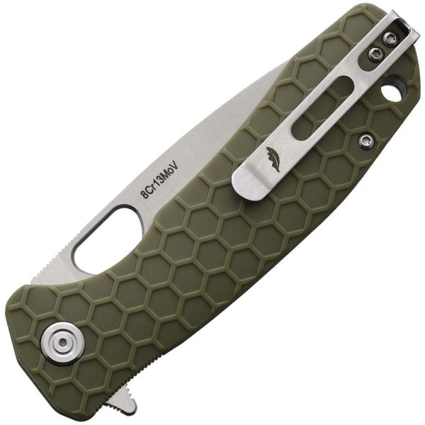 Honey Badger Large Linerlock - 8Cr13MoV Green Handle