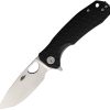 Honey Badger Medium Linerlock Black GRN Handle