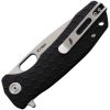 Honey Badger Medium Linerlock Black GRN Handle