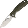 Honey Badger Medium Linerlock Green GRN Handle