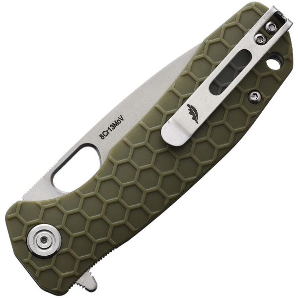 Honey Badger Medium Linerlock Green GRN Handle