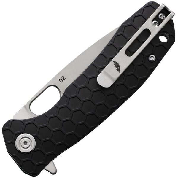 Honey Badger Medium Linerlock D2 Black Handle