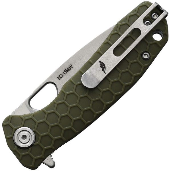 Honey Badger Small Linerlock Green GRN Handle 8Cr13MoV