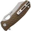 Honey Badger Warncleaver Tan GRN Handle 8Cr13MoV