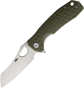 Honey Badger Warncleaver Green GRN Handle 8Cr13MoV