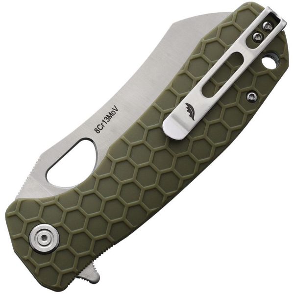 Honey Badger Warncleaver Green GRN Handle 8Cr13MoV