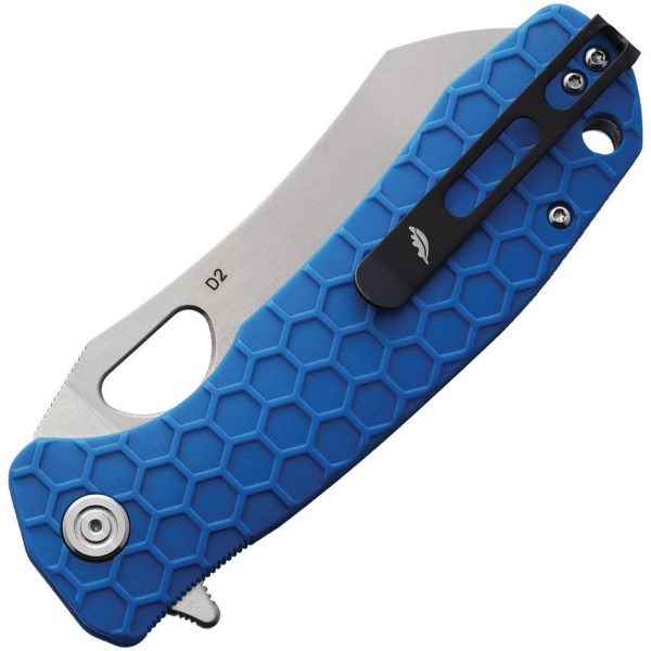Honey Badger Warncleaver Blue GRN Handle D2 Steel