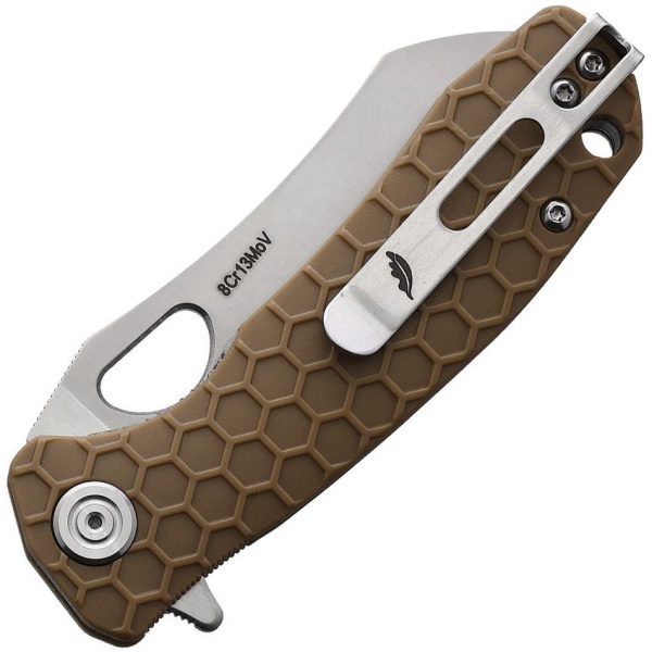 Honey Badger Warncleaver Linerlock - 8Cr13MoV Tan Small