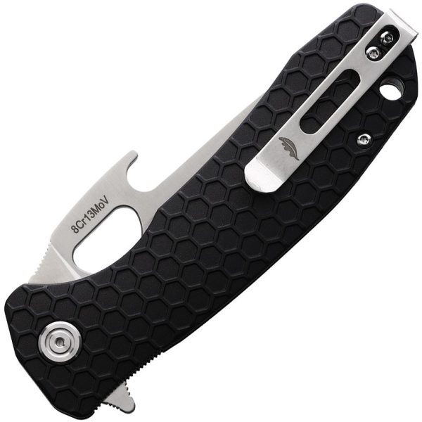 Honey Badger Large Easy Open Linerlock - Black Nylon