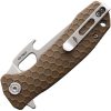 Honey Badger Medium Easy Open Tan Linerlock