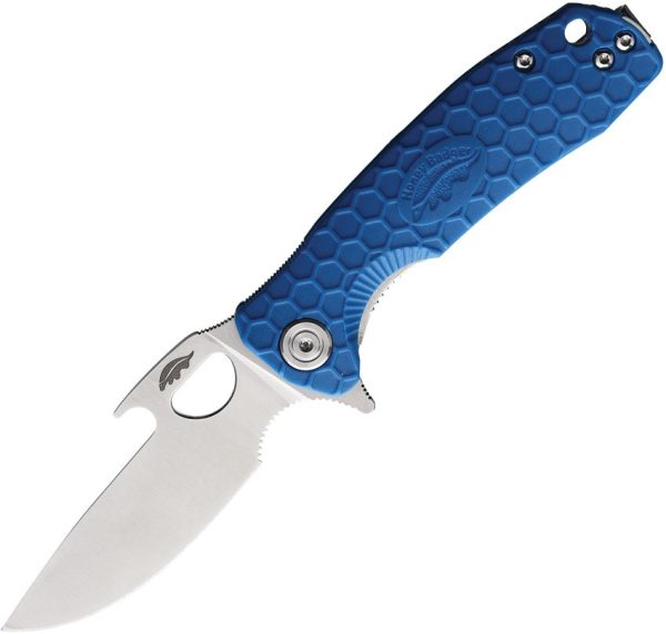 Honey Badger Small Easy Open Blue Linerlock