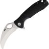 Honey Badger Claw Linerlock Black GRN Handle