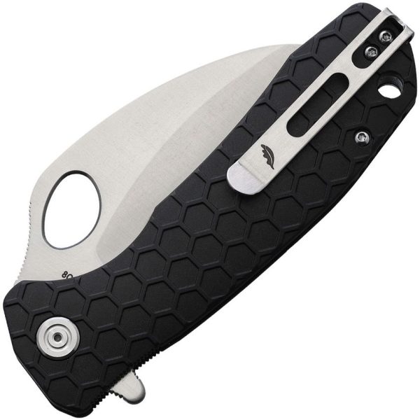 Honey Badger Claw Linerlock Black GRN Handle