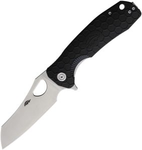 Honey Badger Warncleaver D2 Black Linerlock