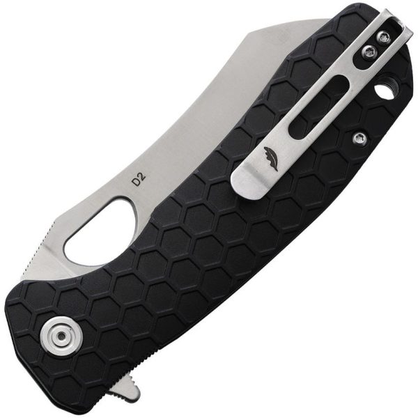 Honey Badger Warncleaver D2 Black Linerlock