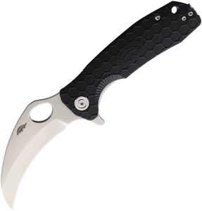 Honey Badger Medium Claw Linerlock Black GRN