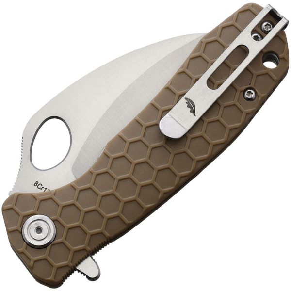 Honey Badger Medium Claw Linerlock Tan GRN