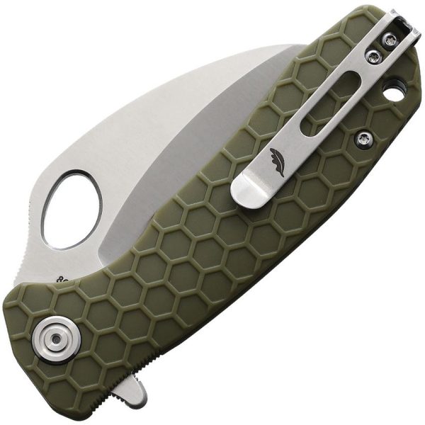 Honey Badger Medium Claw Linerlock Green GRN
