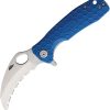 Honey Badger Medium Claw Serrated Blue D2