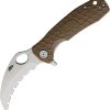 Honey Badger Medium Claw Serrated Tan