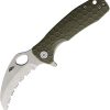 Honey Badger Medium Claw Serrated Green