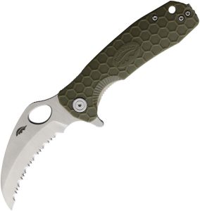 Honey Badger Medium Claw Serrated Green