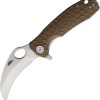 Honey Badger Small Claw Linerlock Tan