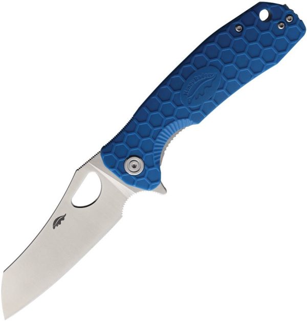Honey Badger Lg Warncleaver Linerlock Blue D2