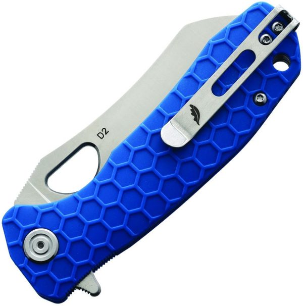 Honey Badger Warncleaver Linerlock Blue D2