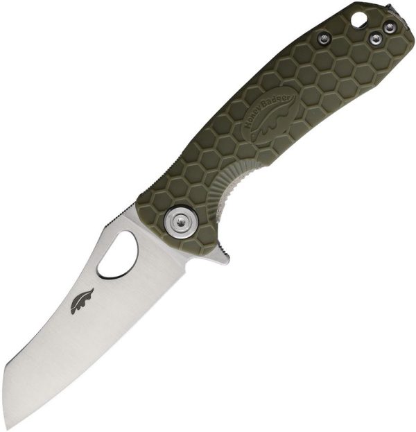 Honey Badger Warncleaver Linerlock Green D2