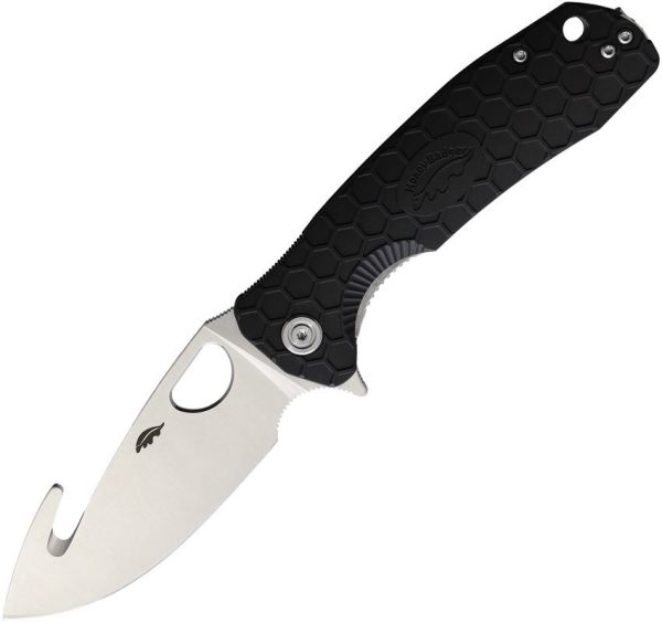 Honey Badger Large Hook Linerlock Black Guthook