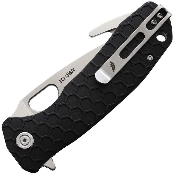 Honey Badger Large Hook Linerlock Black Guthook