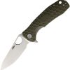 Honey Badger Large Leaf Linerlock Green FRN
