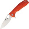 Honey Badger Large Leaf Linerlock Orange FRN