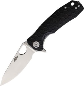Honey Badger Small Leaf Linerlock Black 8Cr13MoV
