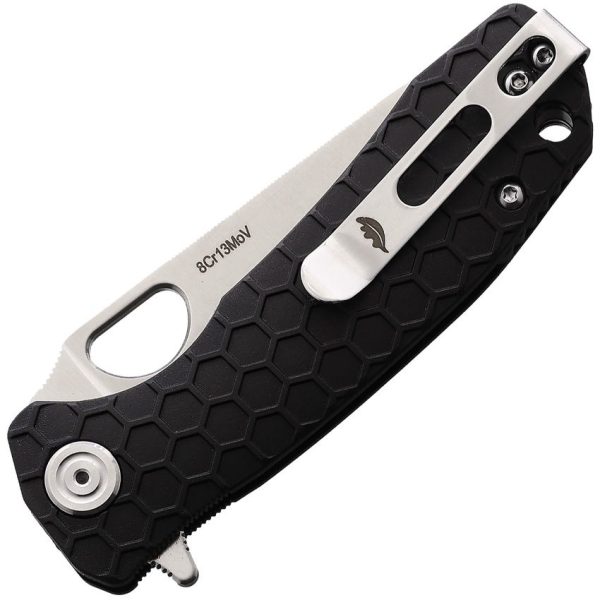 Honey Badger Small Leaf Linerlock Black 8Cr13MoV