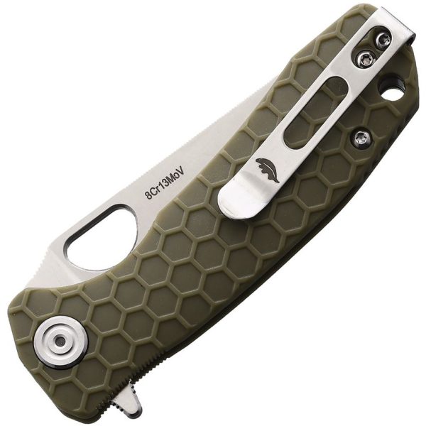 Honey Badger Small Leaf Linerlock Green GRN