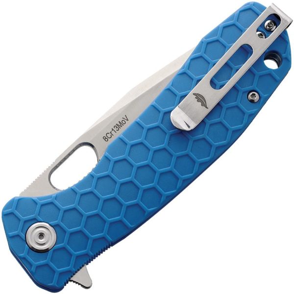 Honey Badger Large Tanto Linerlock Blue GRN