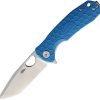 Honey Badger Medium Linerlock Tanto Blue 8Cr13MoV