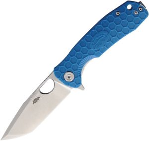 Honey Badger Medium Linerlock Tanto Blue 8Cr13MoV