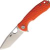 Honey Badger Medium Linerlock Tanto Orange 8Cr13MoV