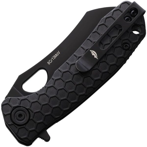 Honey Badger Small Linerlock Black Tanto 8Cr13MoV